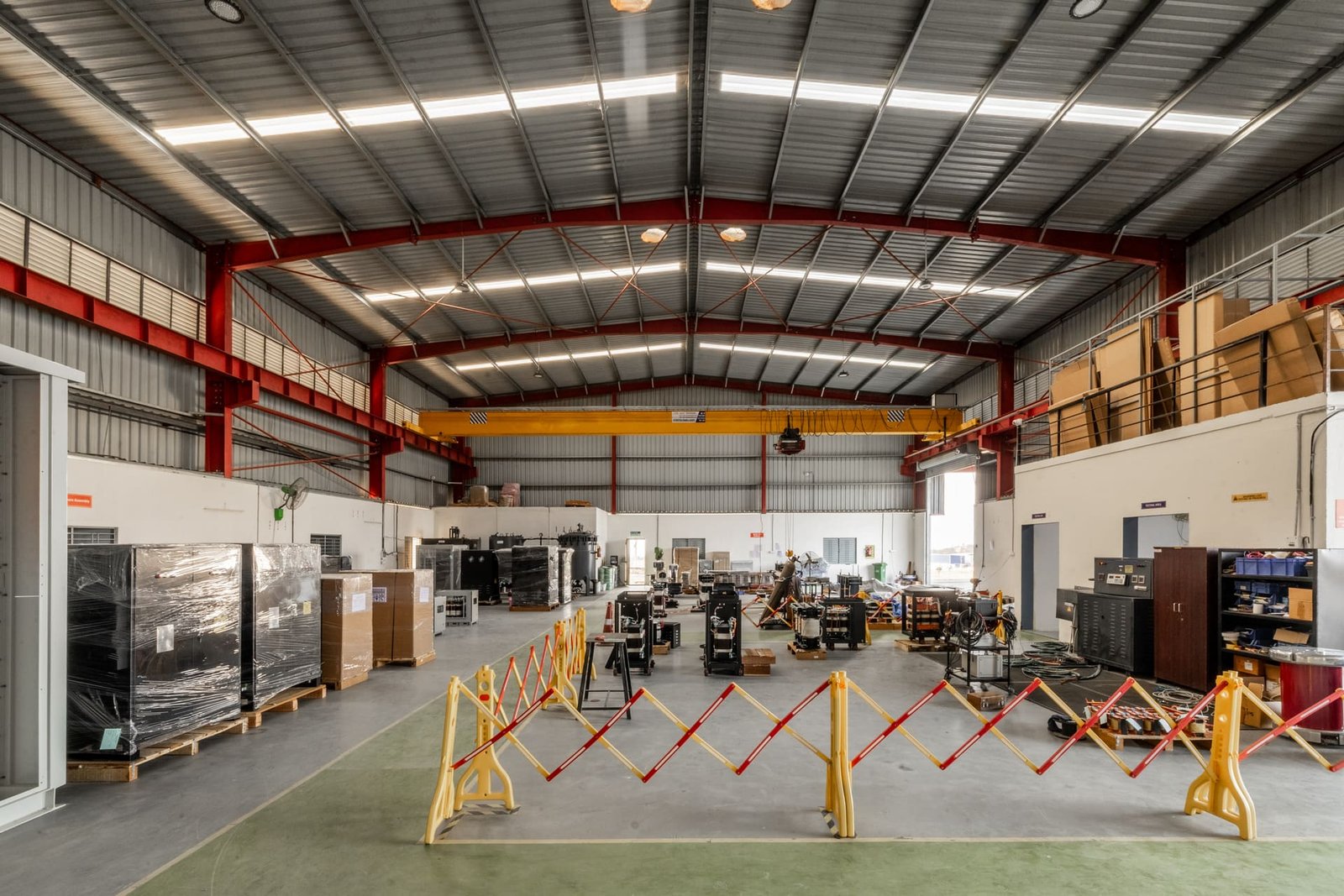 Production and testing floor at Magnetic and Controls